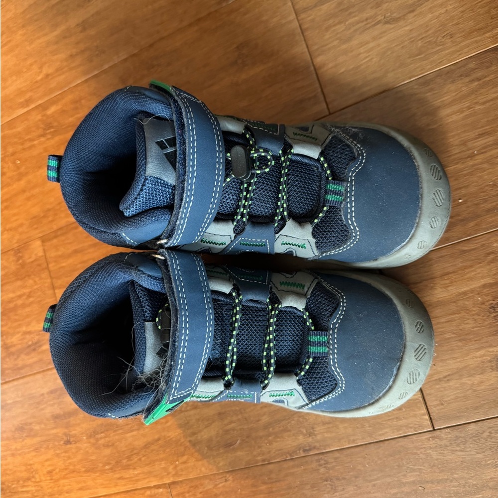 Mishansha Navy and Gray Kids Hiking Boots